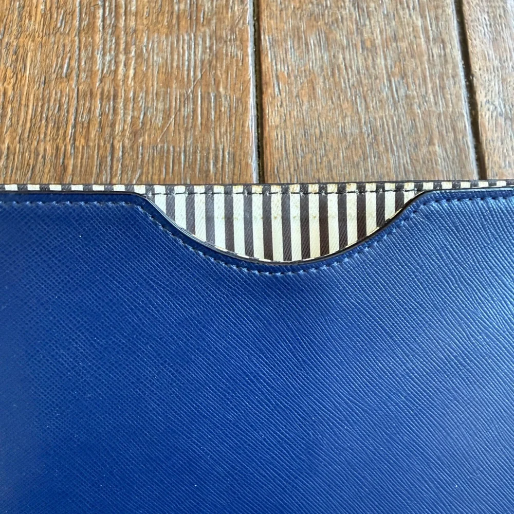 Jack Spade Navy Leather Document Holder - Picture 3 of 4